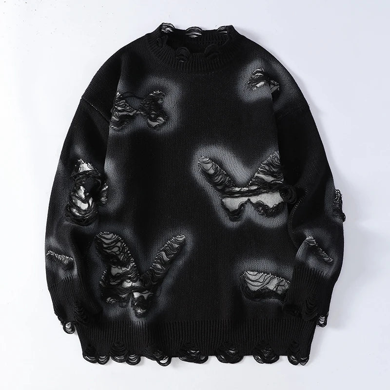 Pull Homme 2024 New Fall Winter High End Fashion Butterfly Sweater