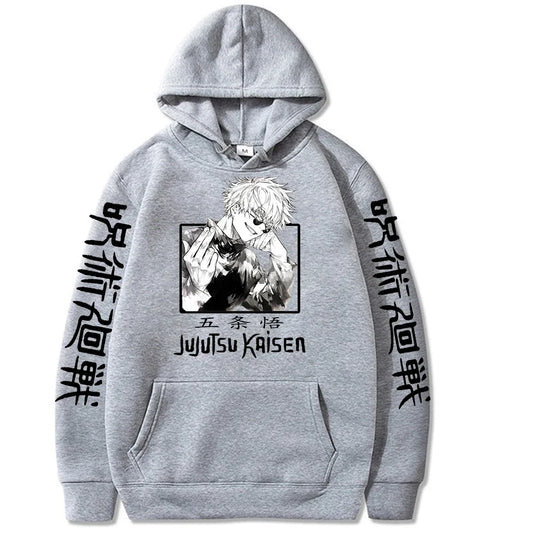 Jujutsu Kaisen Hoodie Anime Gojou Satoru Print Hoodie