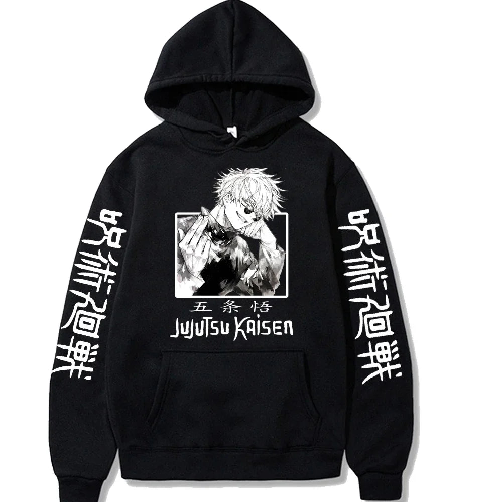 Jujutsu Kaisen Hoodie Anime Gojou Satoru Print Hoodie